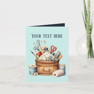 Cute add text flower lovers  card