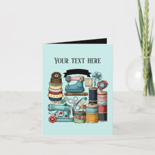 Cute add text flower lovers card