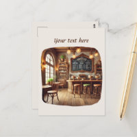 Cute add your text coffee shop