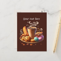 Cute add your text coffee shop 