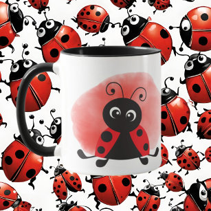 cute addicted ladybug lover add text mug