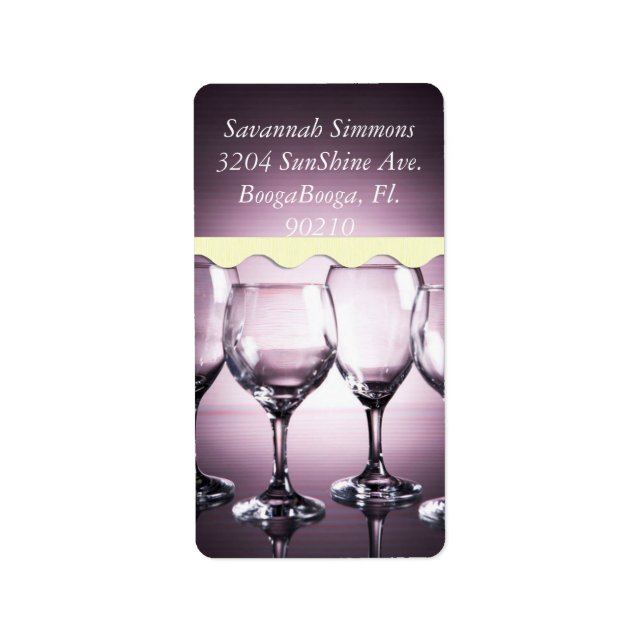 Cute Address or Thank You Label Stickers (Front)