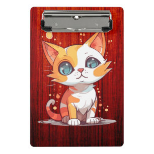 Cute Adorable Brown Cat-57667 Mini Clipboard