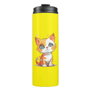 Cute Adorable Brown Cat-57667 Thermal Tumbler