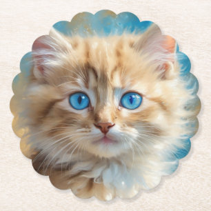 Cute Adorable Cat-37823 Paper Coaster