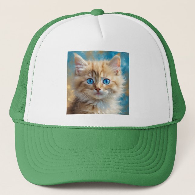 Cute Adorable Cat-37823 Trucker Hat (Front)