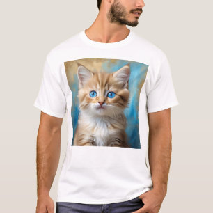 Cute Adorable Cat Portrait T-Shirt