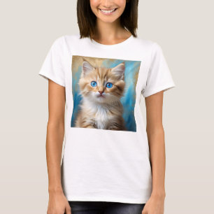 Cute Adorable Cat Portrait T-Shirt