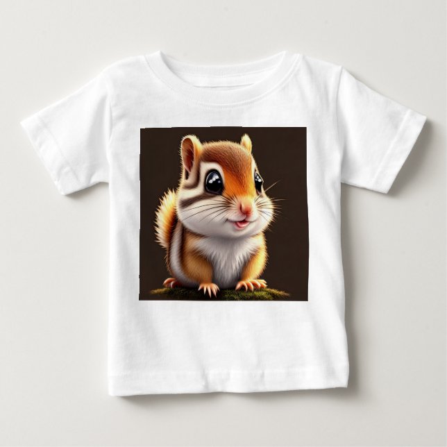 Cute Adorable Chipmunk Baby T-Shirt (Front)