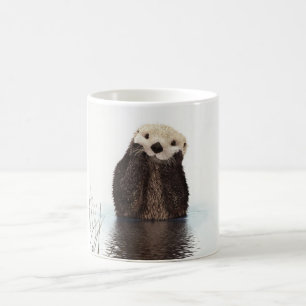 Cute Adorable Fluffy Otter Animal Coffee Mug