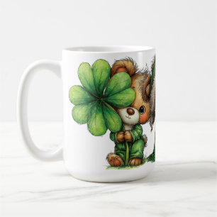 CUTE ADORABLE IRISH DRESSED TEDDY BEARS COFFEE MUG