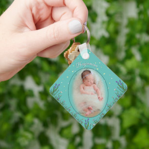 Cute & Adorable Kids Photo - Turquoise Key Ring
