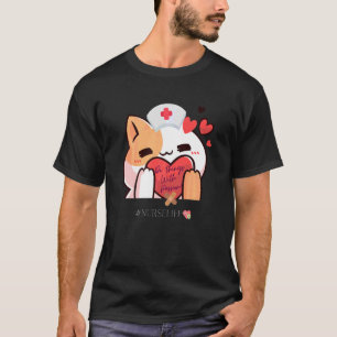 Cute Adorable Lucky Nurse Cat Do Things With Passi T-Shirt
