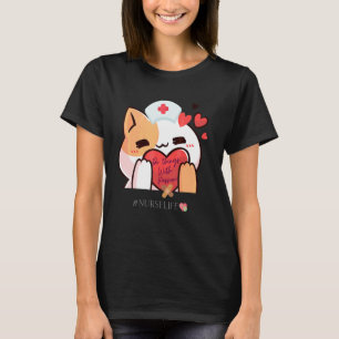 Cute Adorable Lucky Nurse Cat Do Things With Passi T-Shirt