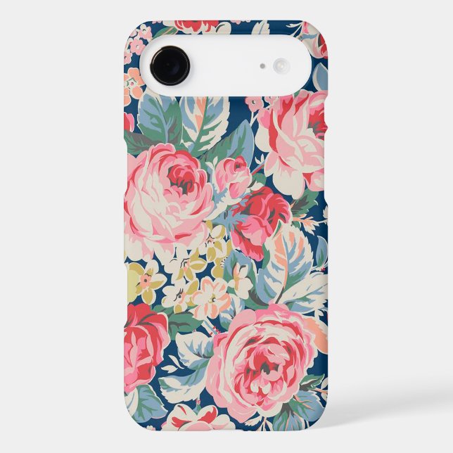 Cute Adorable Modern Blooming Flowers Case-Mate iPhone Case (Back)