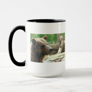 Cute Adorable Nature Bear Animal Face Eyes Mug
