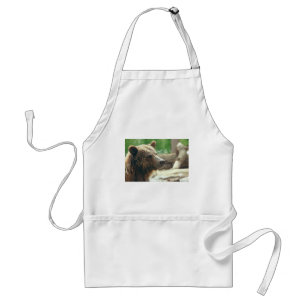 Cute Adorable Nature Bear Animal Face Eyes Standard Apron