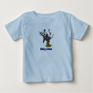 Cute Adorable Panda and Seal Cub Graphic Baby T-Shirt