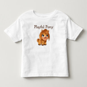 Cute Adorable Playful Pony Horse  Toddler T-Shirt