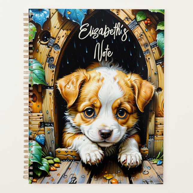 Cute Adorable Puppy  Planner (Front)