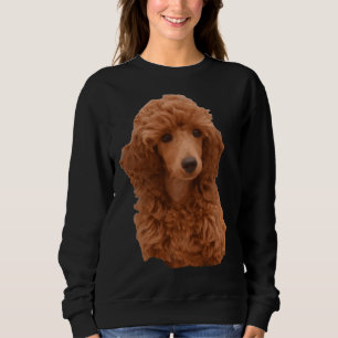 Cute Adorable Red Poodle Puppy Sweatshirt