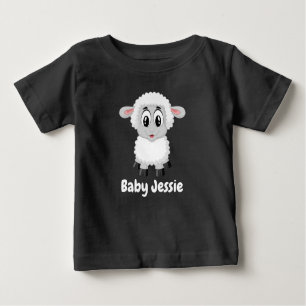 Cute Adorable Sheep and Seal Cub Graphic Baby T-Shirt