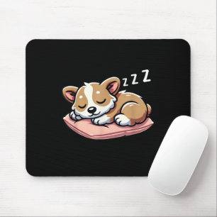Cute Adorable Sleeping Animal Lovers Welsh Corgi P Mouse Pad