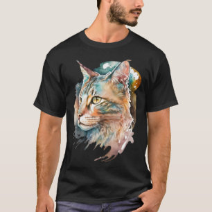 Cute adorable unique original watercolor cat  11 T-Shirt