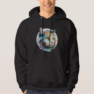 Cute adorable unique original watercolor cat  2 hoodie