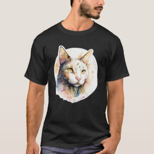 Cute adorable unique original watercolor cat  4 T-Shirt
