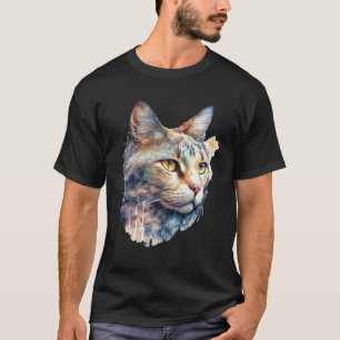 Cute adorable unique original watercolor cat 7 T-Shirt
