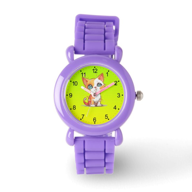 Cute Adorable White Cat-57667 Watch (Front)