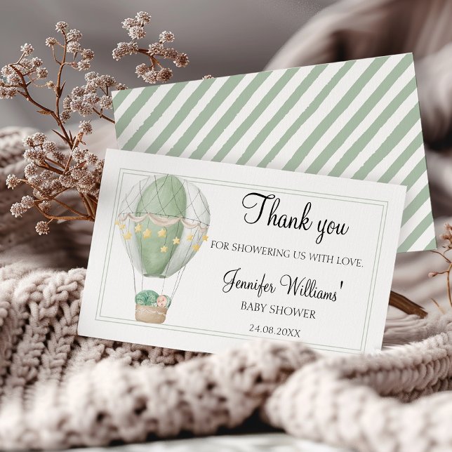 Cute Adventure awaits baby shower thank you card (Creator Uploaded)