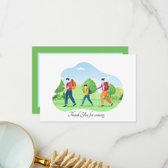 cute adventure trip add sentiment  thank you card (Front/Back In Situ)