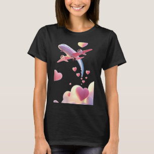 Cute Aeroplane Funny Unisex Design for Men Women T-Shirt