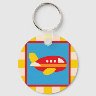 Cute Aeroplane Transportation Theme Kids Gifts Key Ring