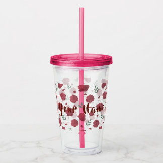Cute Aesthetic Drinkware Acrylic Tumbler