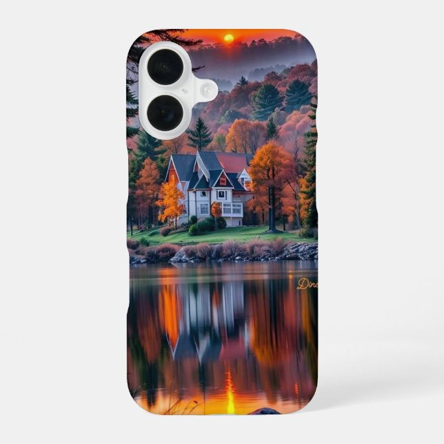 Cute Aesthetic Fall Wallpaper Ideas iPhone Designs 16 Case (Back)