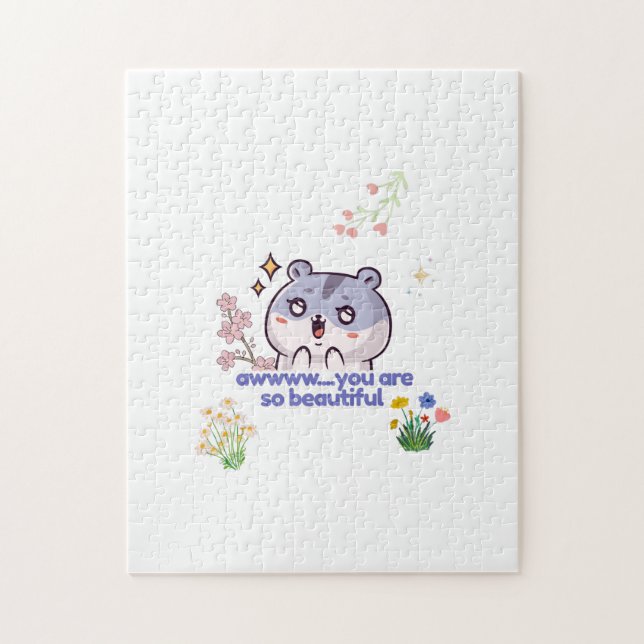 ​Cute Aesthetic Hamster Jigsaw Puzzle (Vertical)