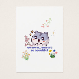 Cute Aesthetic Hamster Profile Card