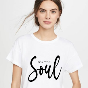 Cute Aesthetic" Inspirational Calligraphy T-Shirt  Tri-Blend Shirt