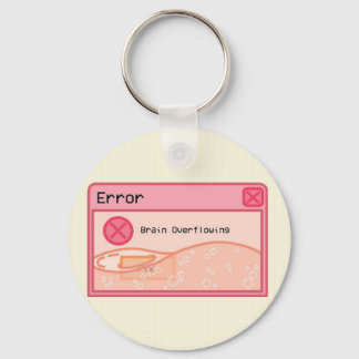 Cute aesthetic pastel pink keychain (error message