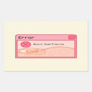 Cute aesthetic pastel pink sticker (error message)