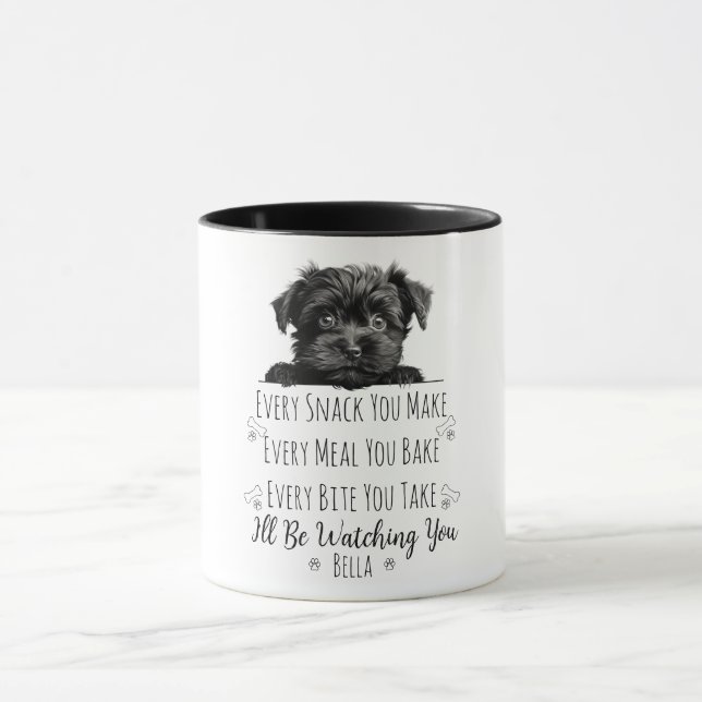 Cute Affenpinscher Dog Funny Custom Mug (Center)