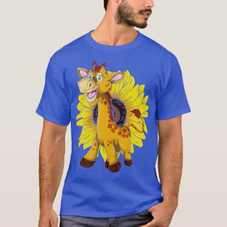 Cute Africa Animal Lover Yellow Flower Sunflower G T-Shirt