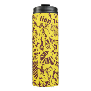 Cute African animals seamless pattern Thermal Tumbler