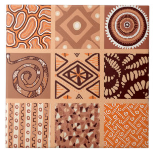 Cute African style pattern  Ceramic Tile