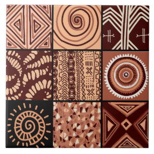 Cute African style pattern  Ceramic Tile