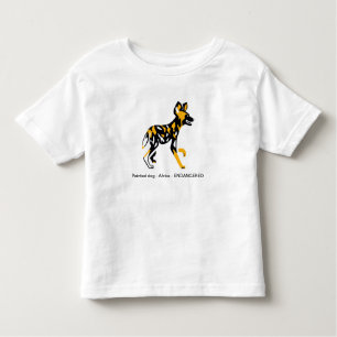 Cute African wild dog -Painted dog -Animal lover  Toddler T-Shirt
