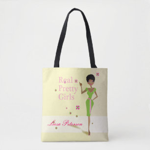 Cute afrocentric illustration tote bag